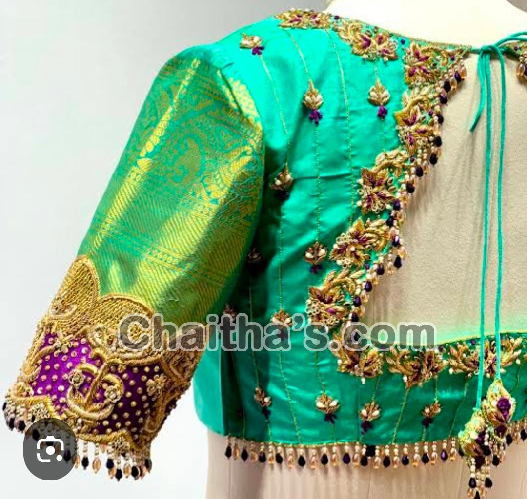 Maggam Work with Blouse Stitching