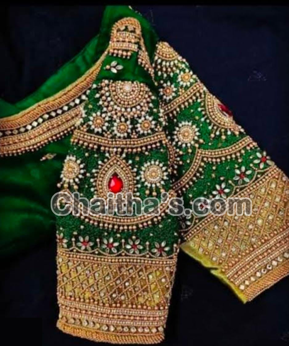 Maggam Work with Blouse Stitching