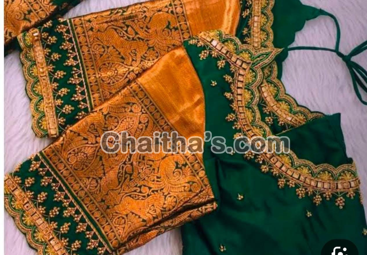 Maggam Work with Blouse Stitching
