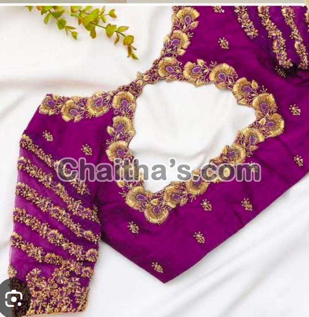 Maggam Work with Blouse Stitching