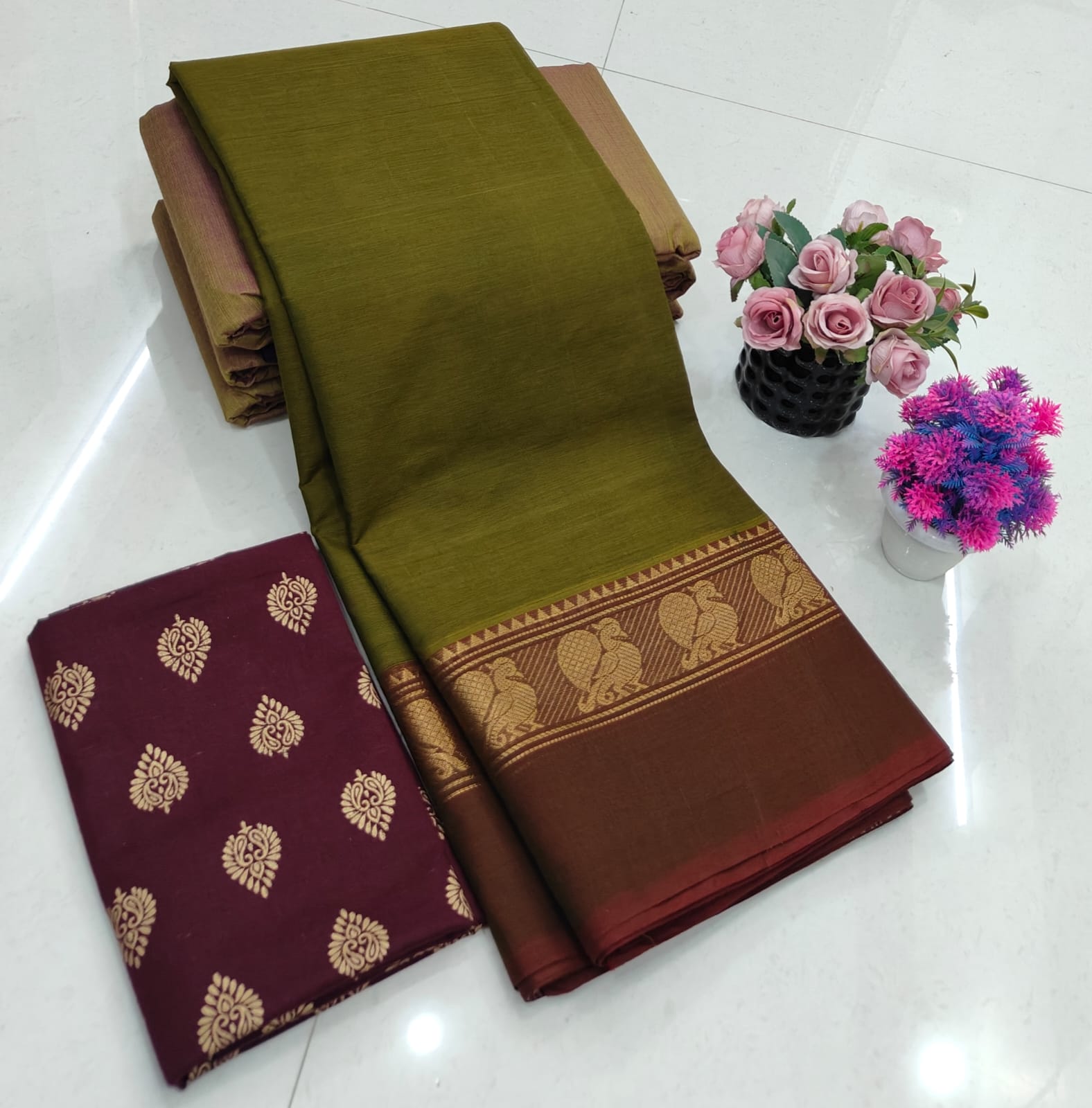 Chettinadu Fancy Cotton Saree
