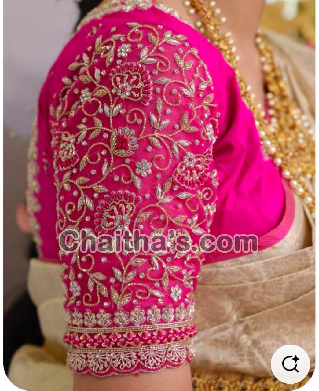 Maggam Work with Blouse Stitching