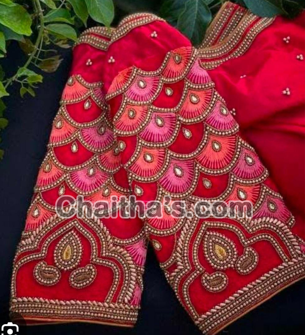 Maggam Work with Blouse Stitching