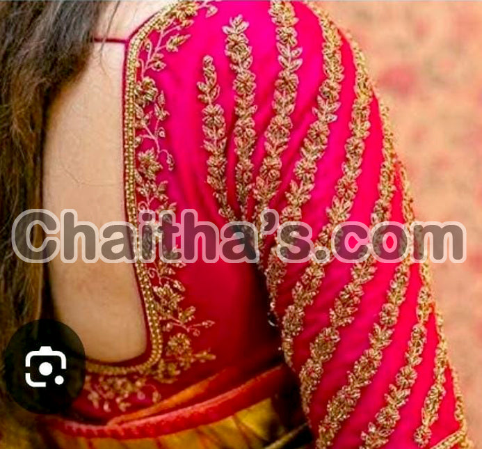 Maggam Work with Blouse Stitching
