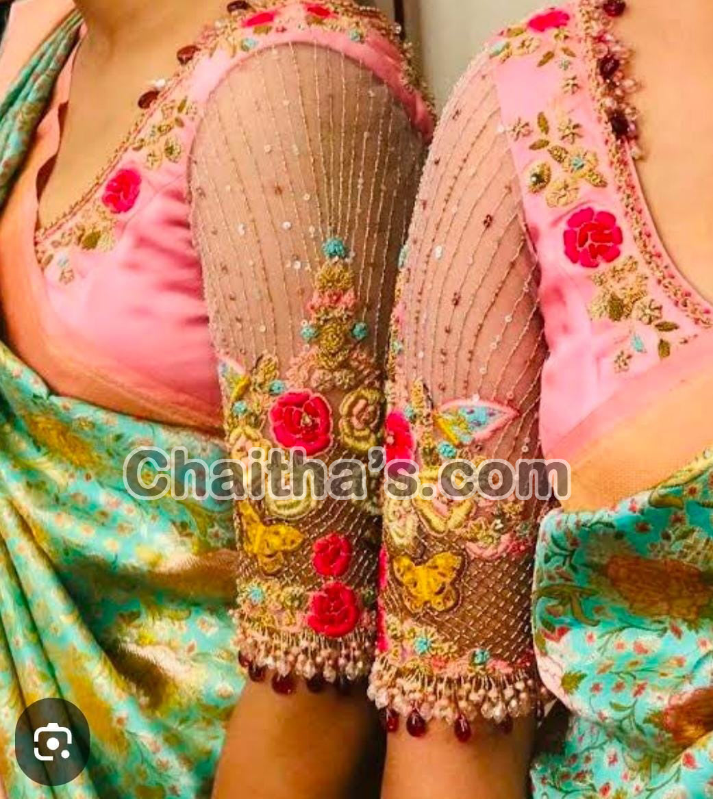 Maggam Work with Blouse Stitching