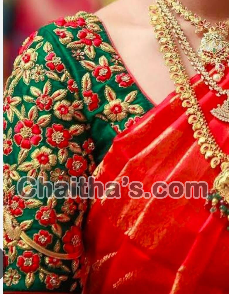 Maggam Work with Blouse Stitching