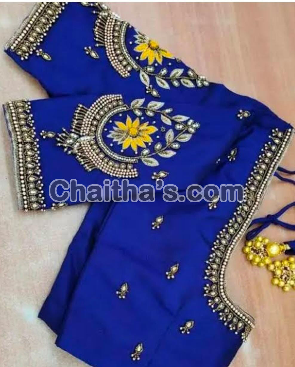 Maggam Work with Blouse Stitching