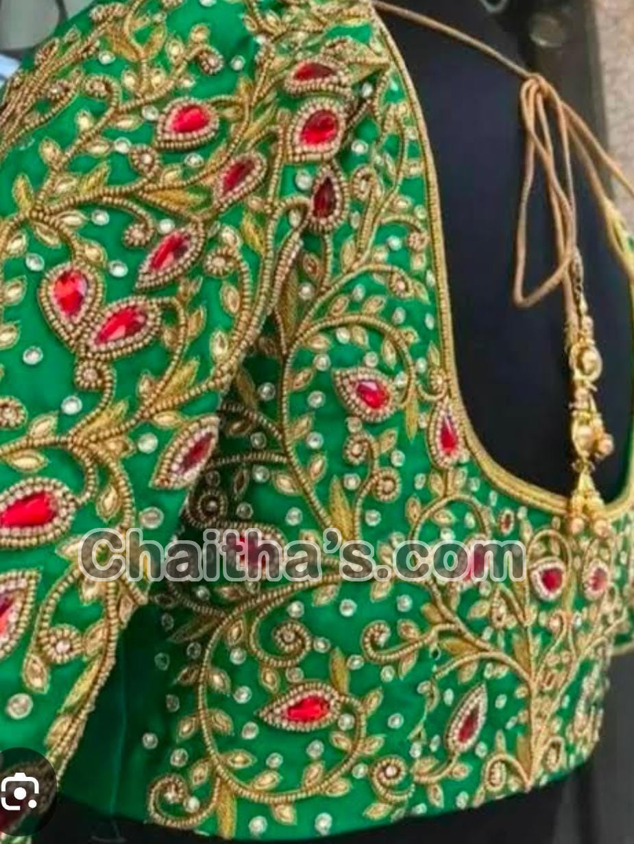Maggam Work with Blouse Stitching