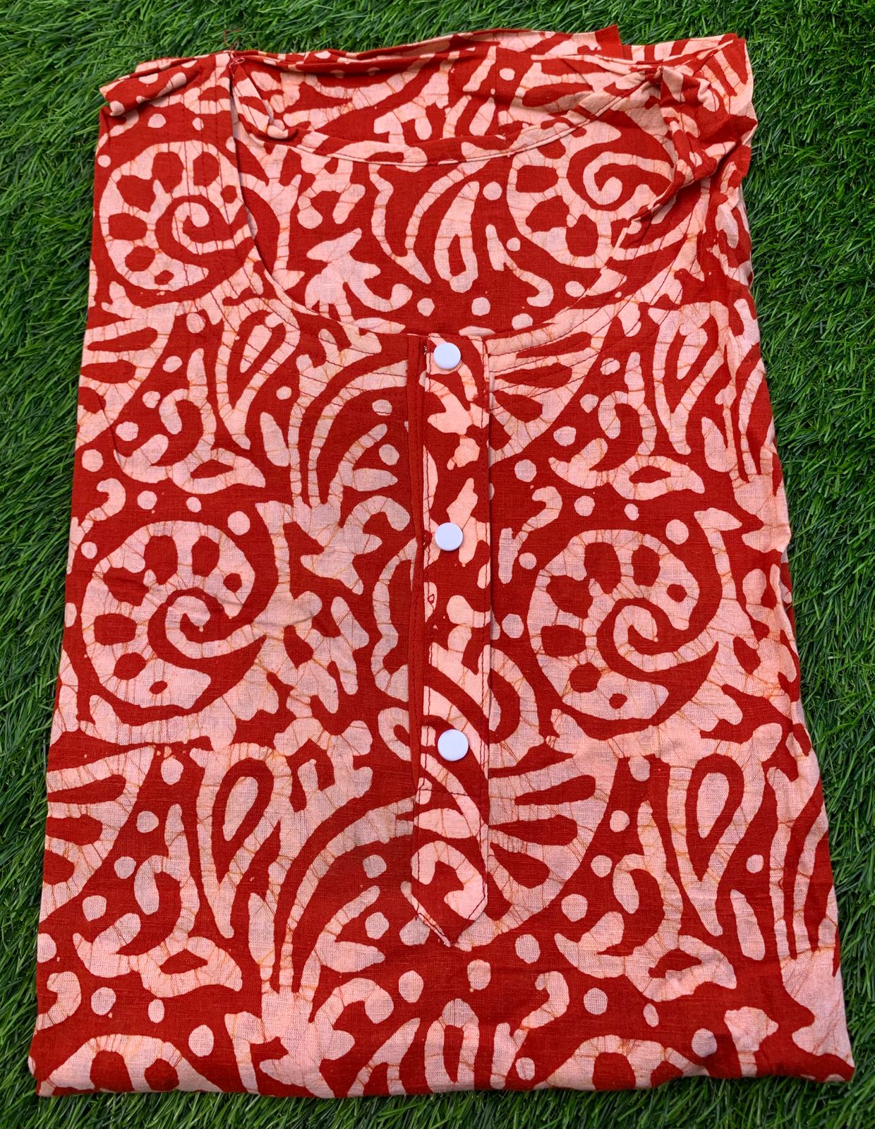 Hand Made Soft Cotton Batik Print Nighty
