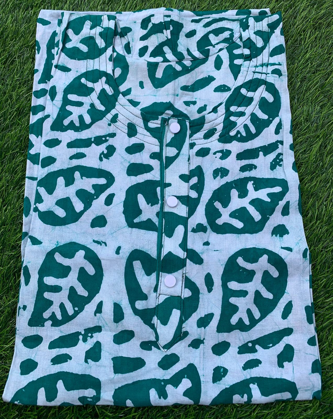 Hand Made Soft Cotton Batik Print Nighty
