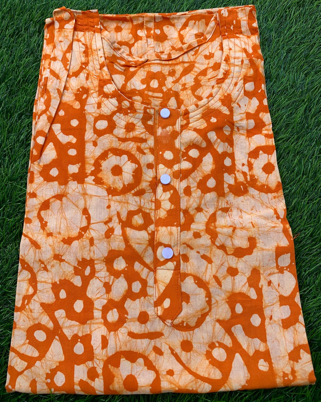 Hand Made Soft Cotton Batik Print Nighty