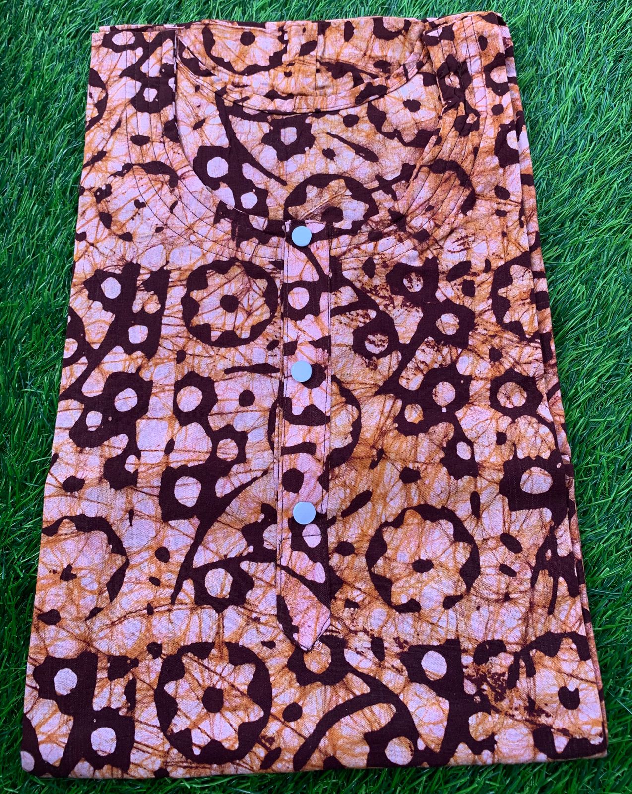 Hand Made Soft Cotton Batik Print Nighty