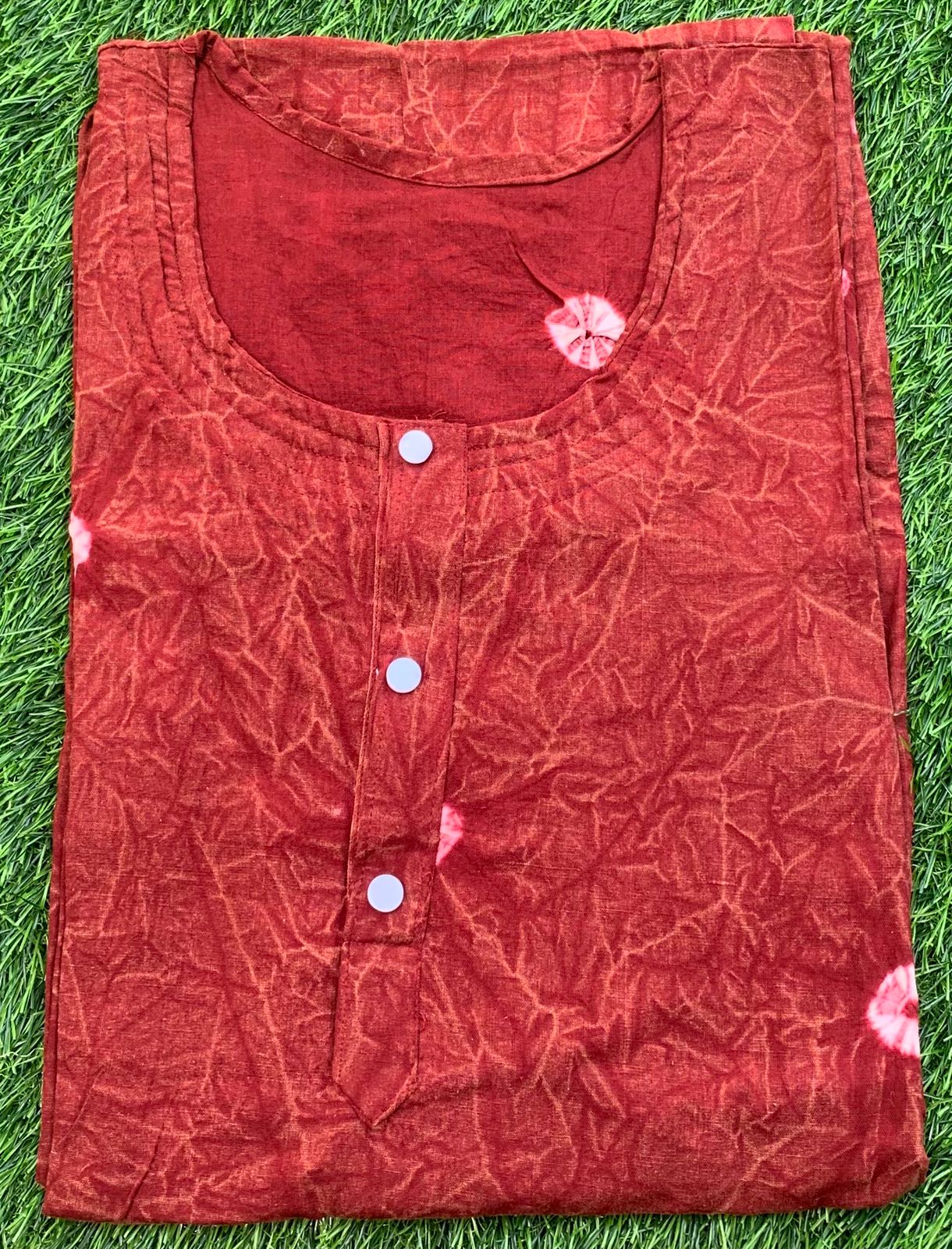 Hand Made Soft Cotton Batik Print Nighty