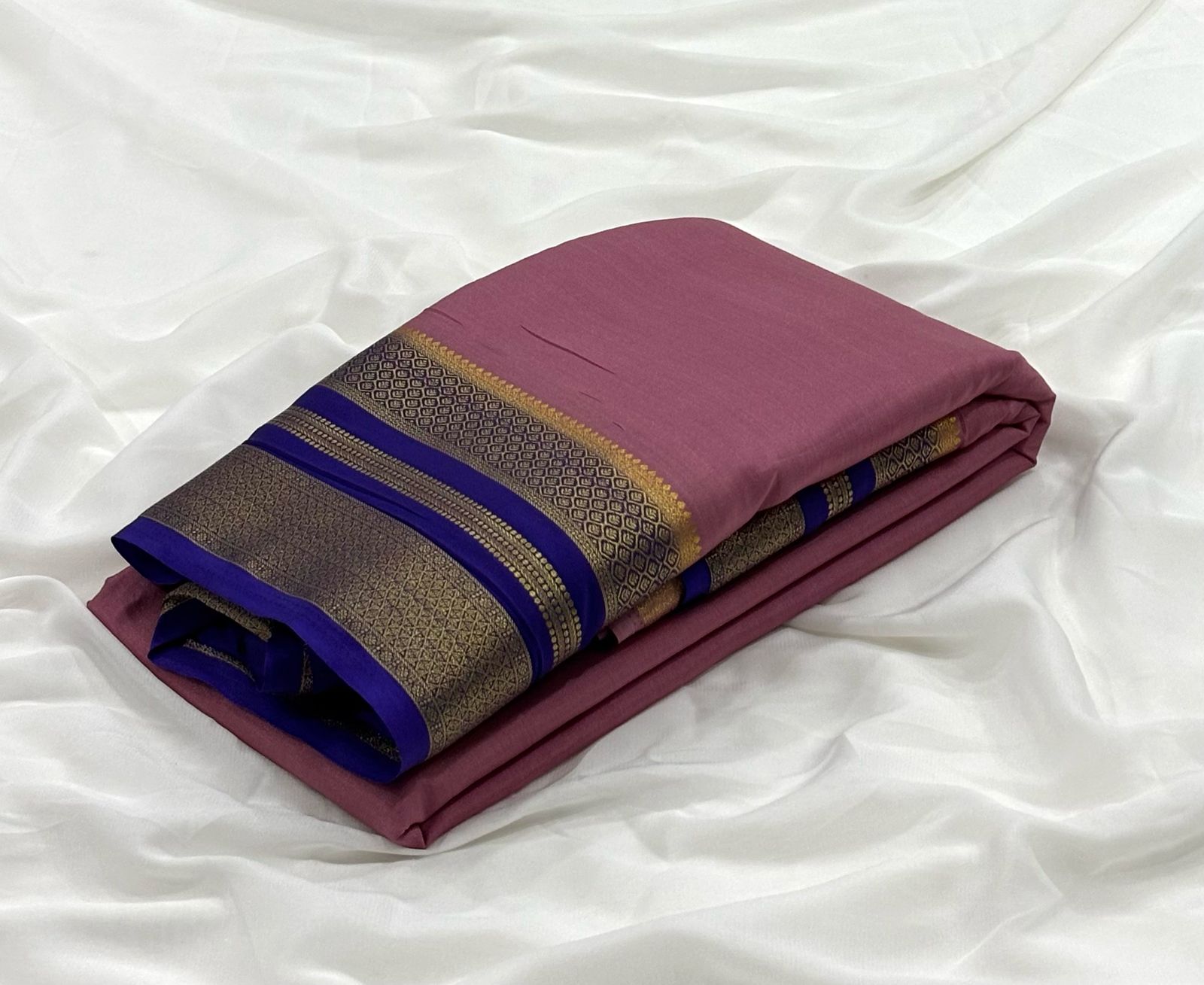 Semi Mysore Crepe Silk Saree