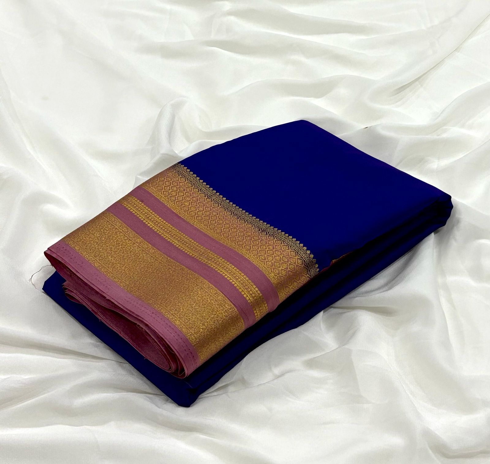 Semi Mysore Crepe Silk Saree