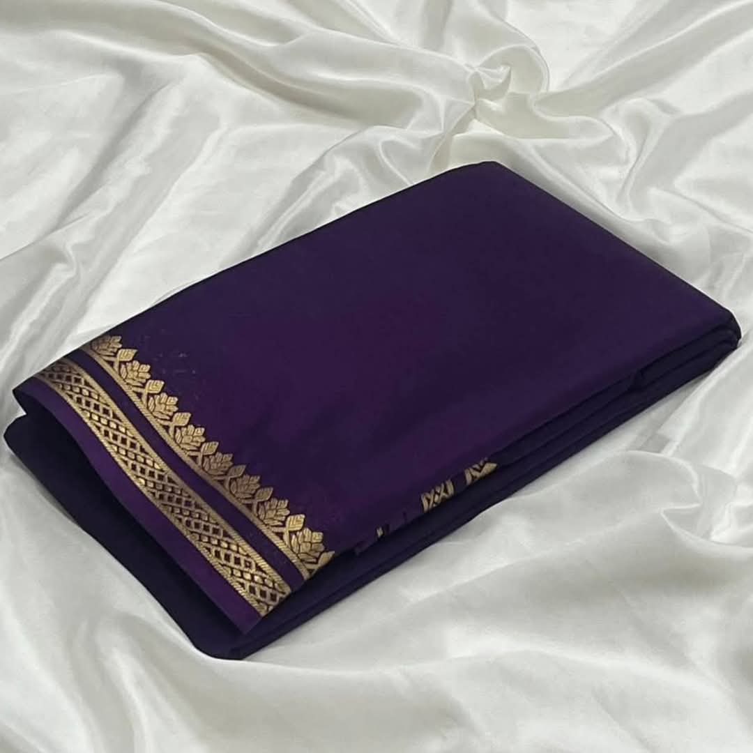 Mysore crepe silk saree
