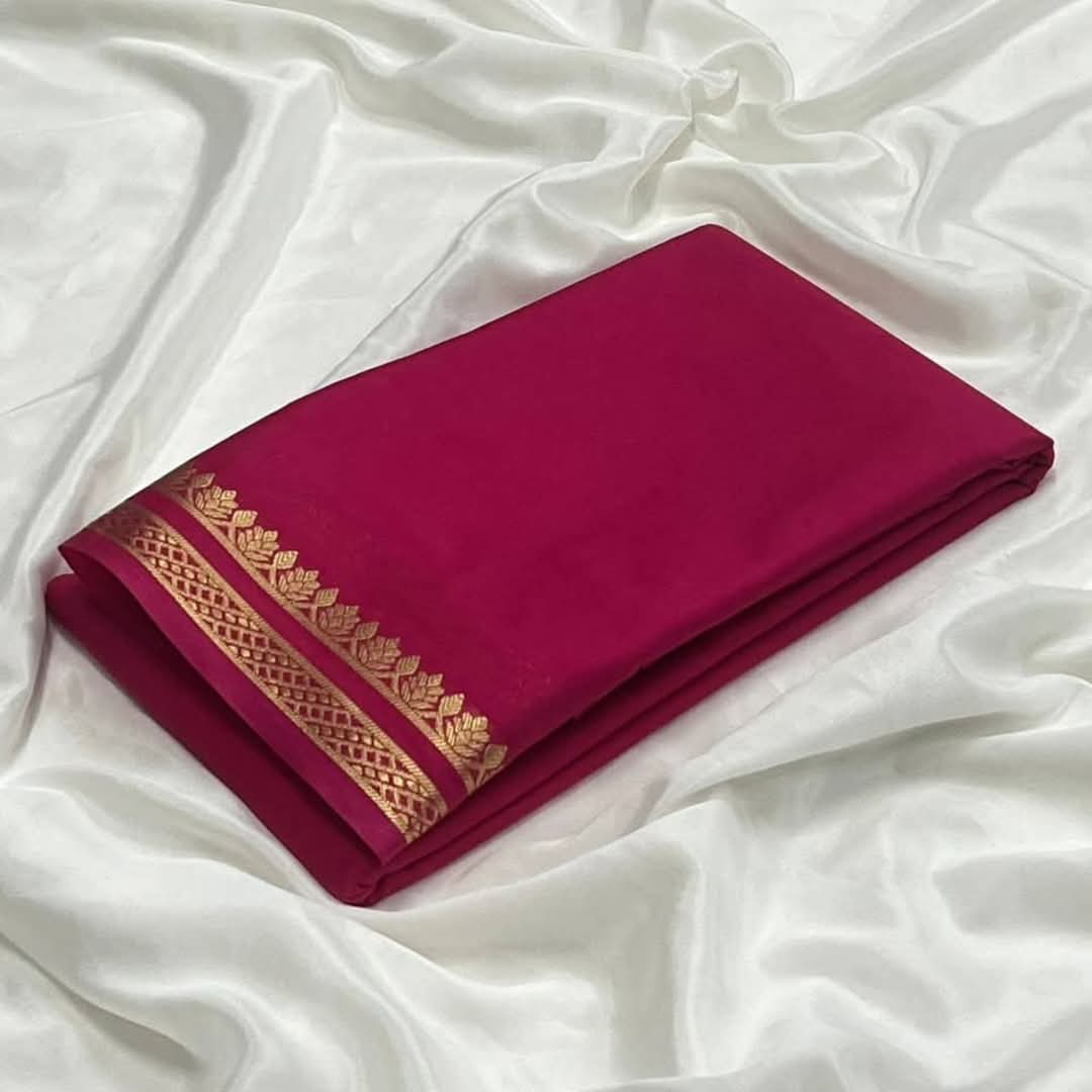 Mysore crepe silk saree