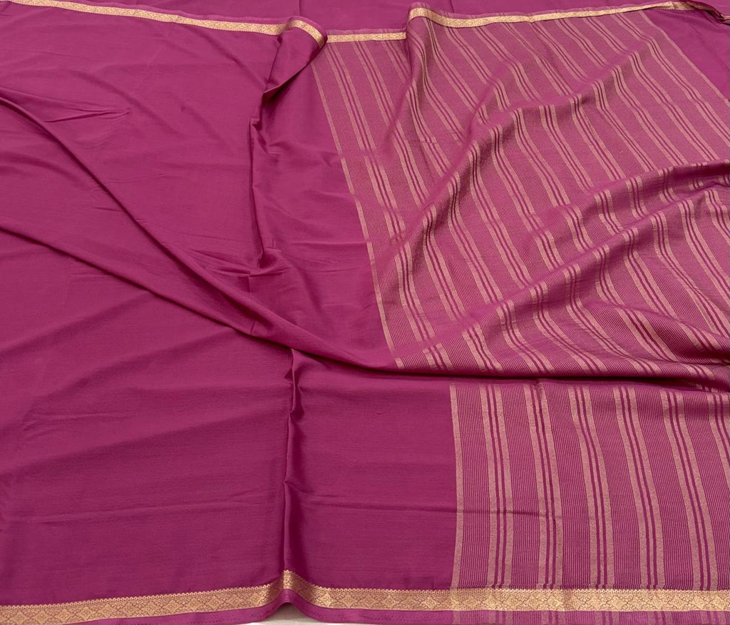 Mysore Crepe Silk Saree