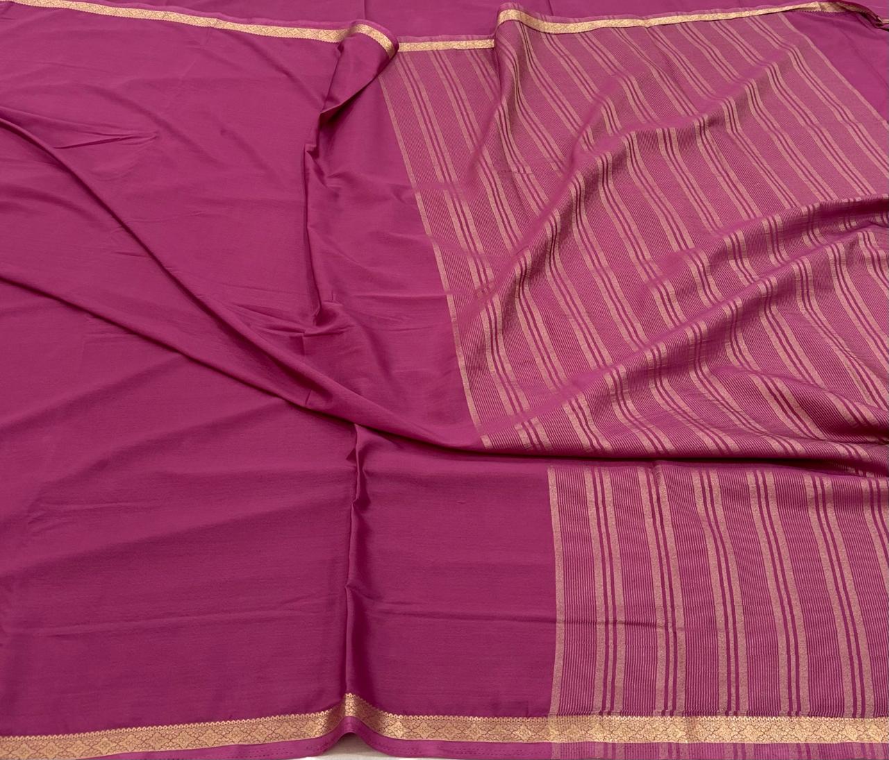 Mysore Crepe Silk Saree
