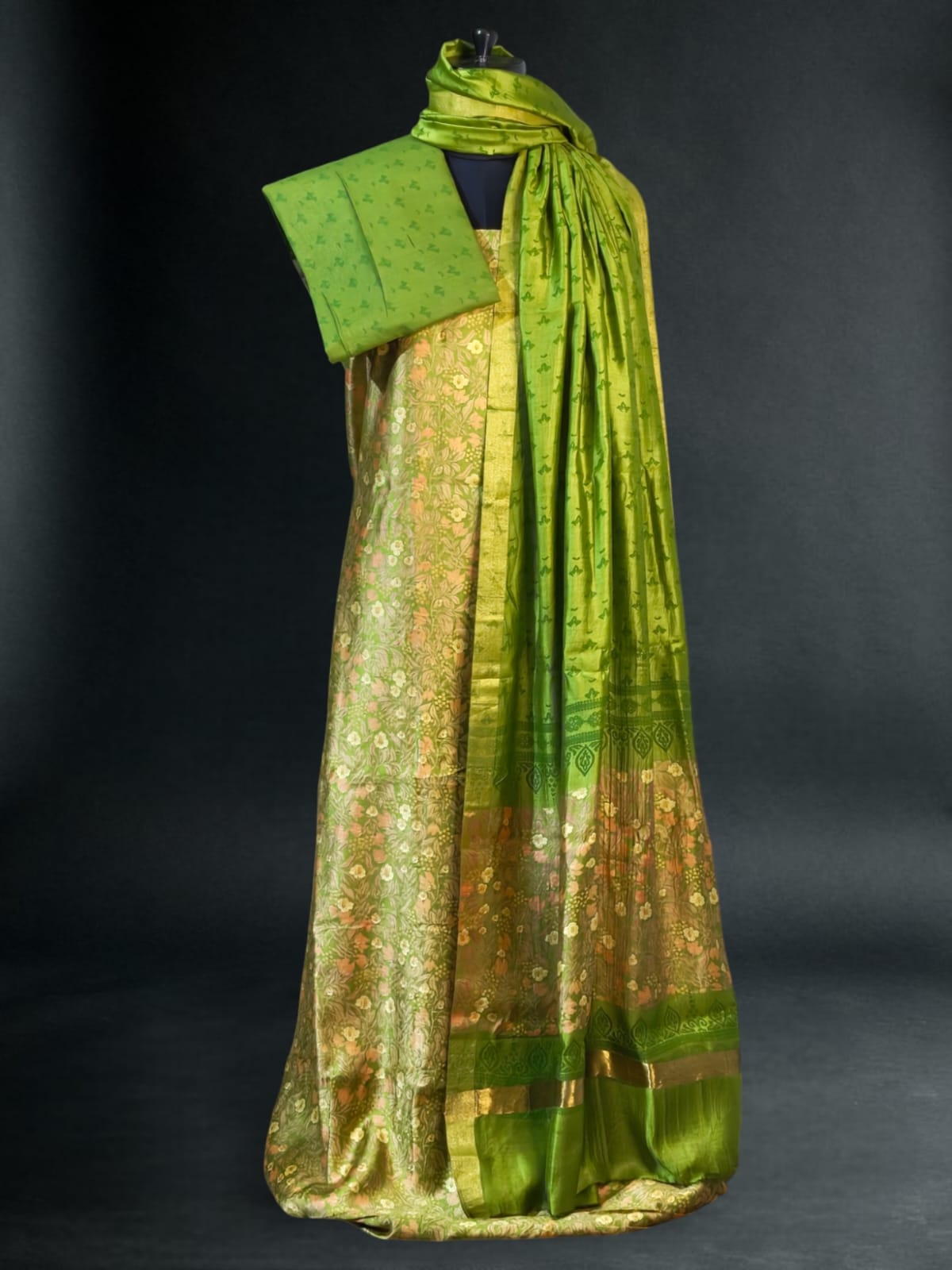 Chanderi Silk  Dress Material