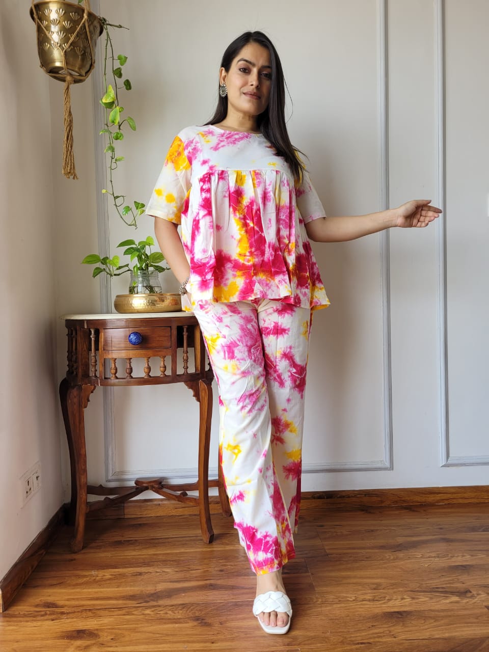 Hand Block printed pure cotton Co-ord Set
