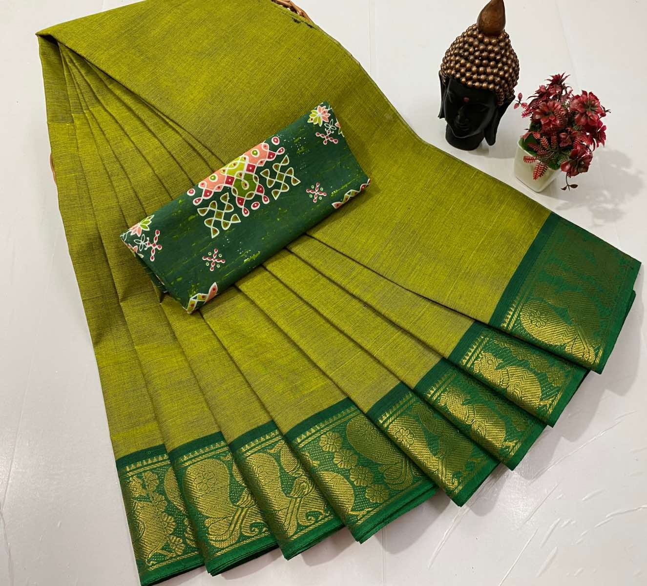 Chettinadu Fancy Cotton Saree
