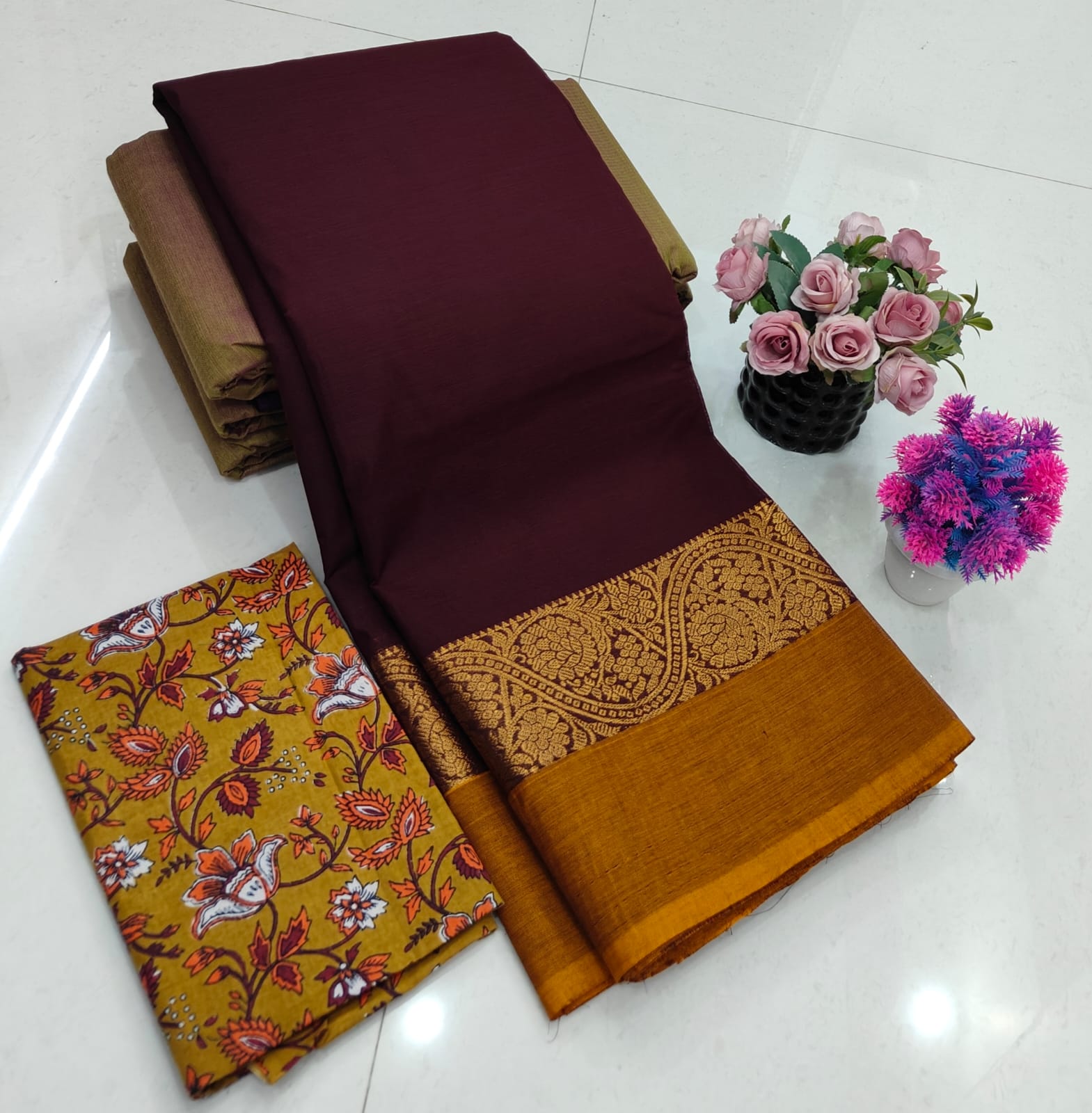 Chettinadu Fancy Cotton Saree