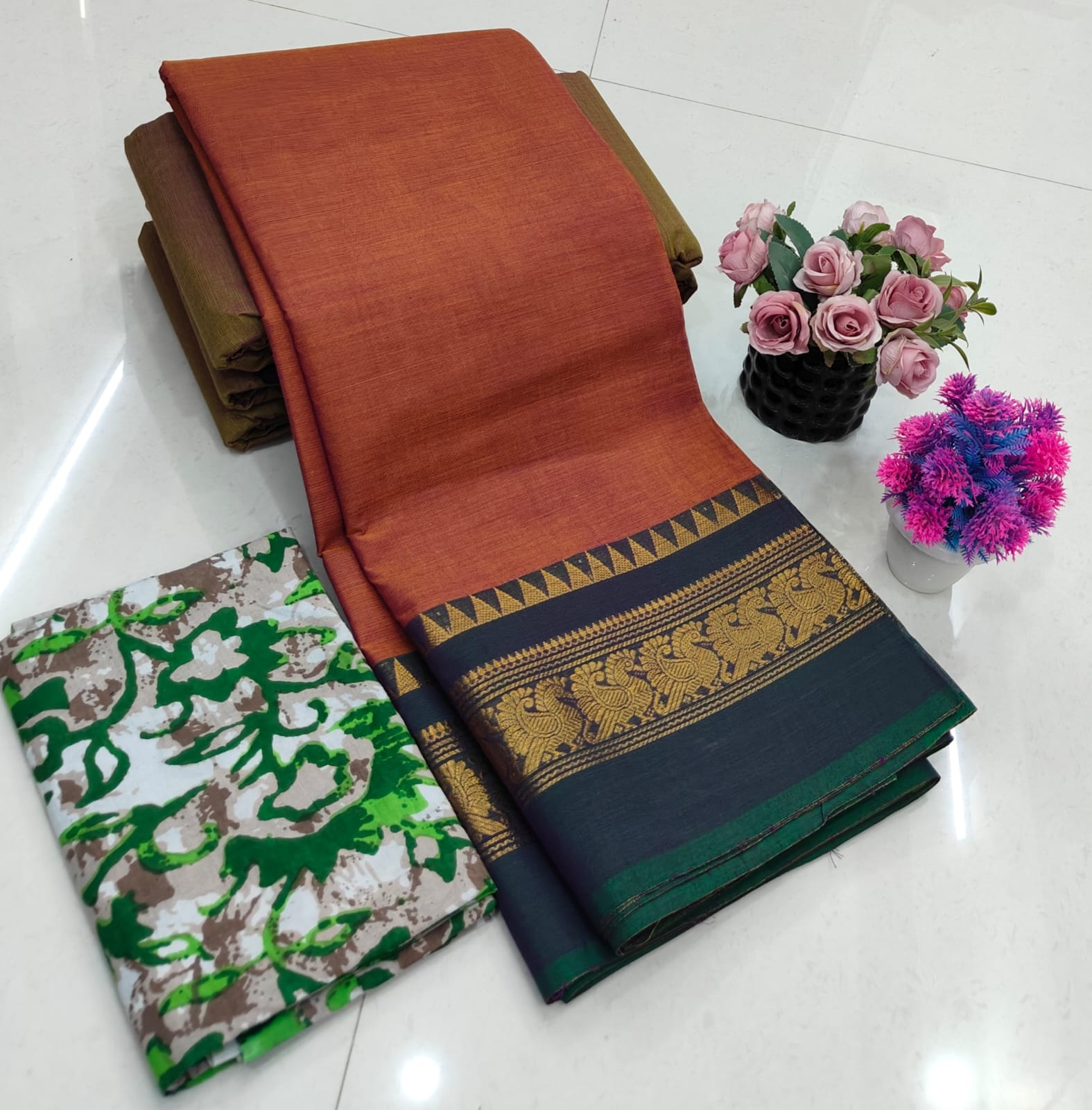 Chettinadu Fancy Cotton Saree