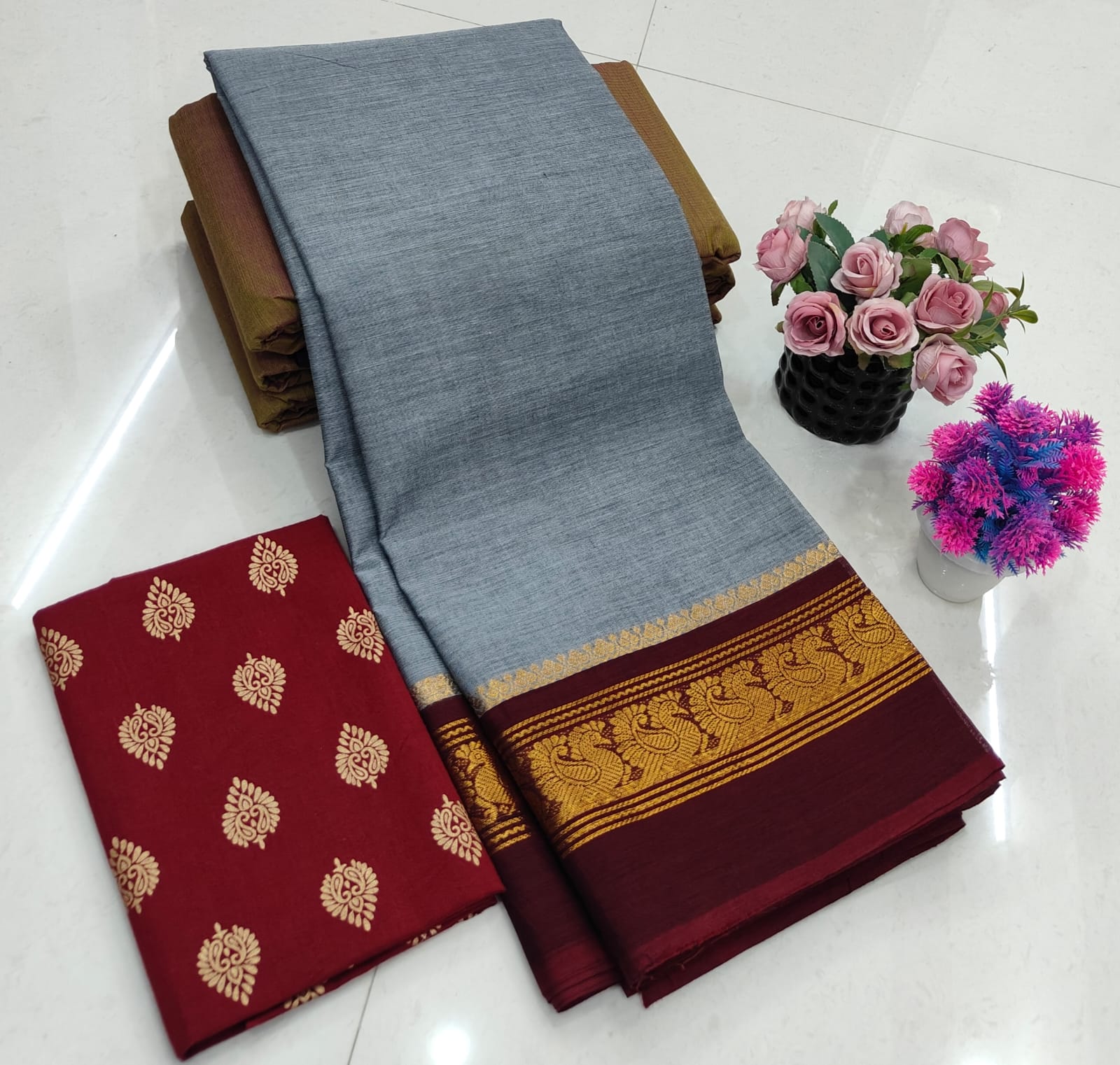 Chettinadu Fancy Cotton Saree