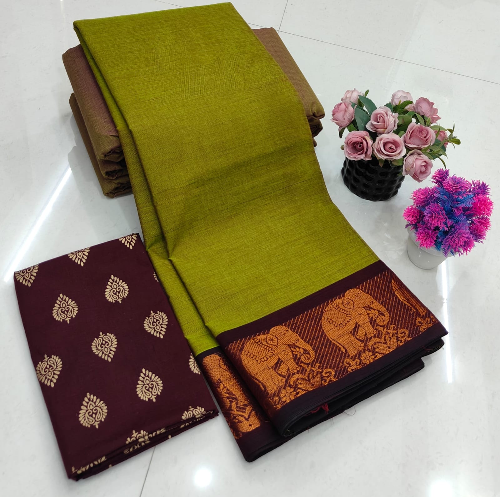 Chettinadu Fancy Cotton Saree