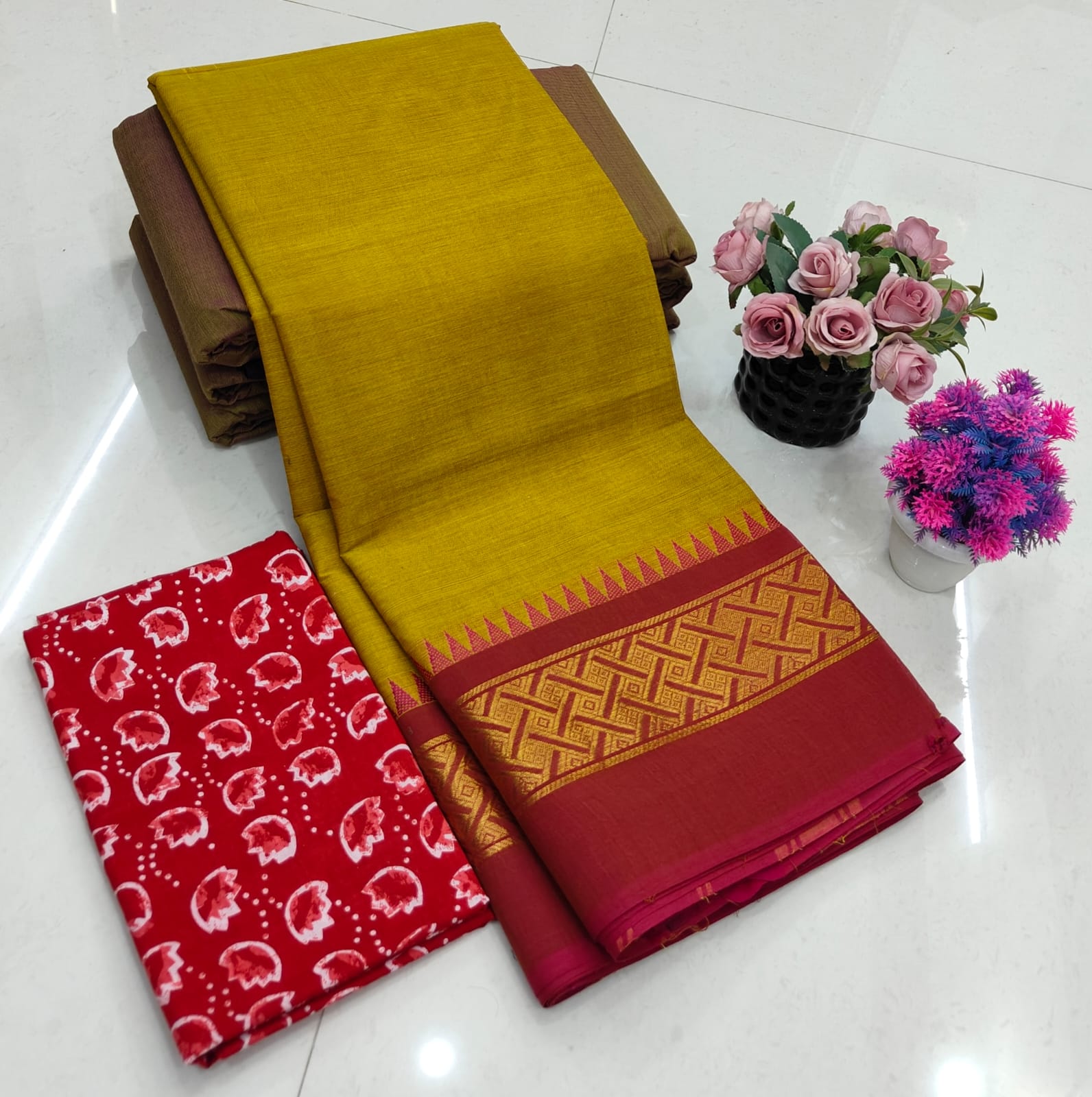 Chettinadu Fancy Cotton Saree