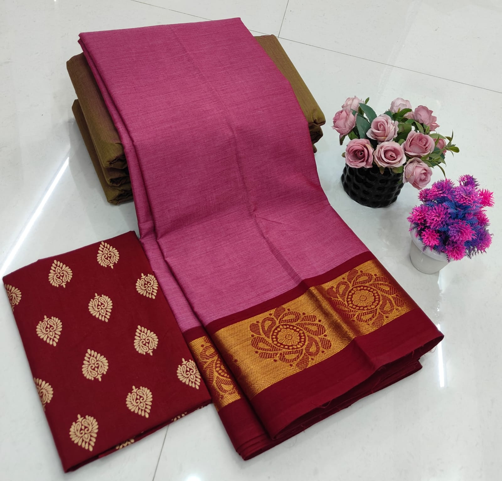 Chettinadu Fancy Cotton Saree