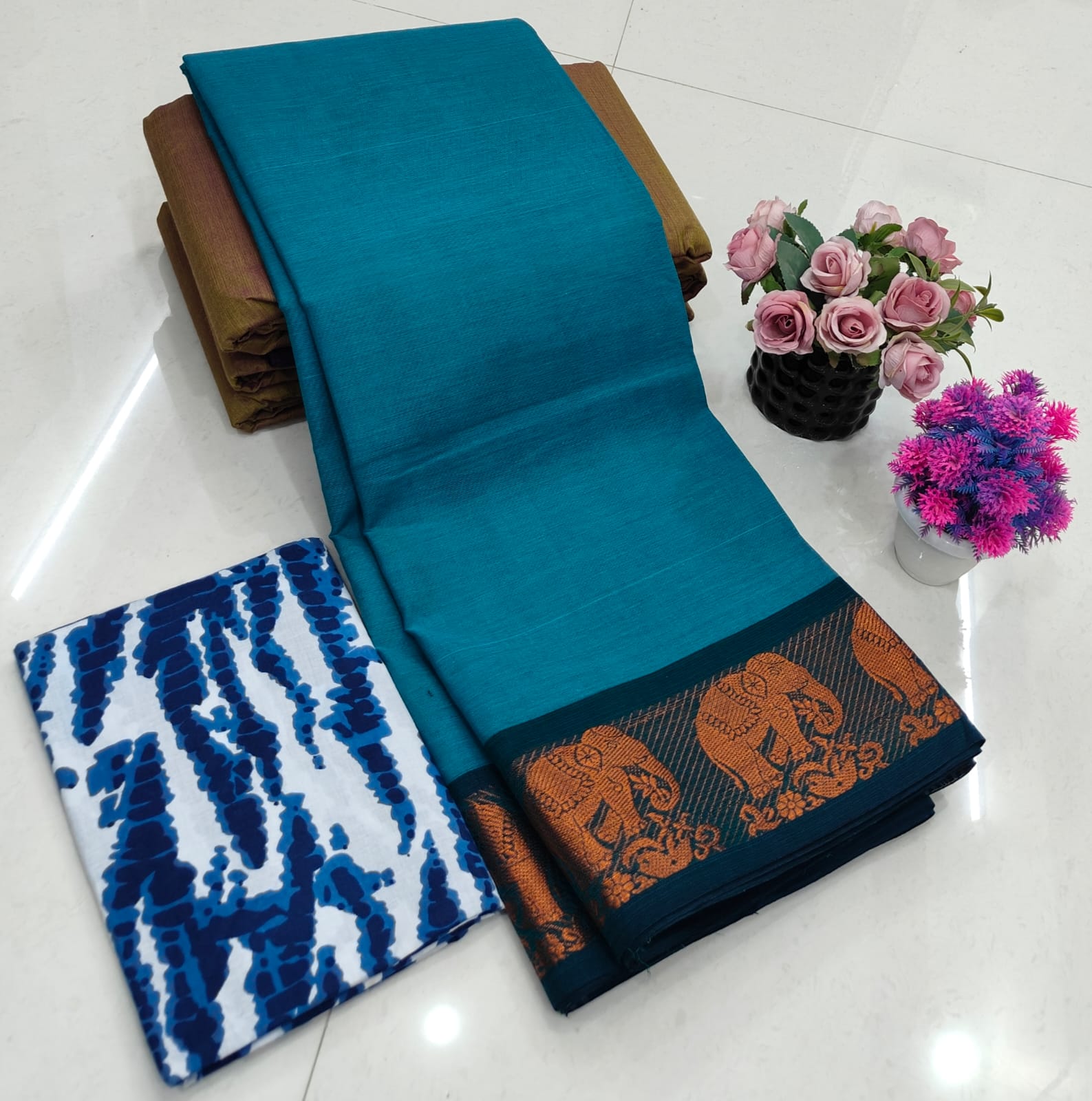 Chettinadu Fancy Cotton Saree