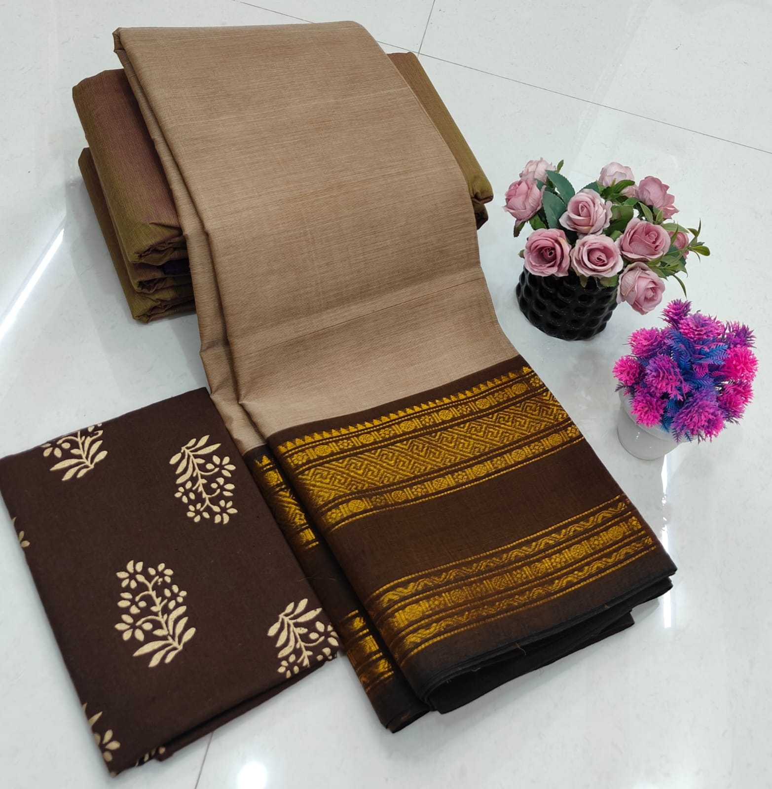 Chettinadu Fancy Cotton Saree