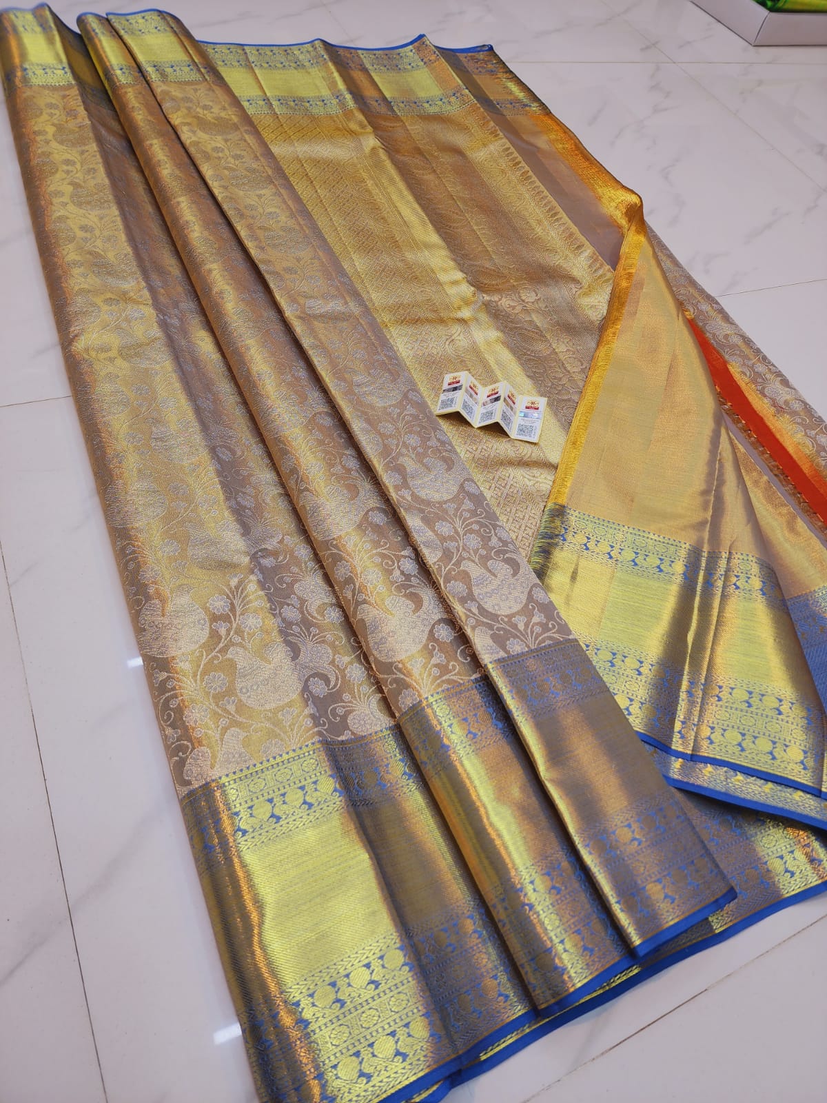 Kanchipuram Tissue Silk Bridal Saree
