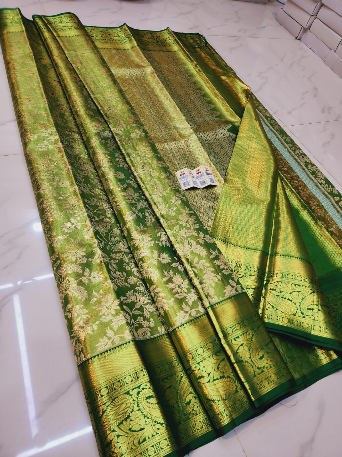 Kanchipuram Tissue Silk Bridal Saree