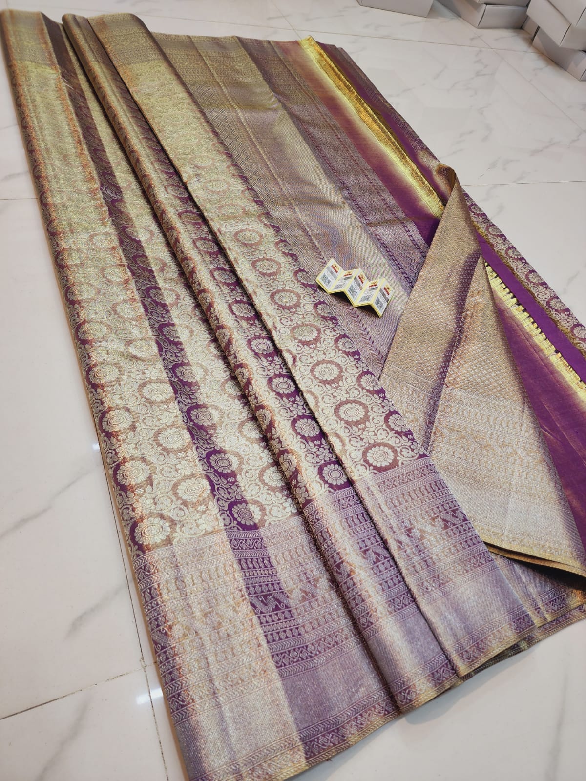 Kanchipuram Tissue Silk Bridal Saree