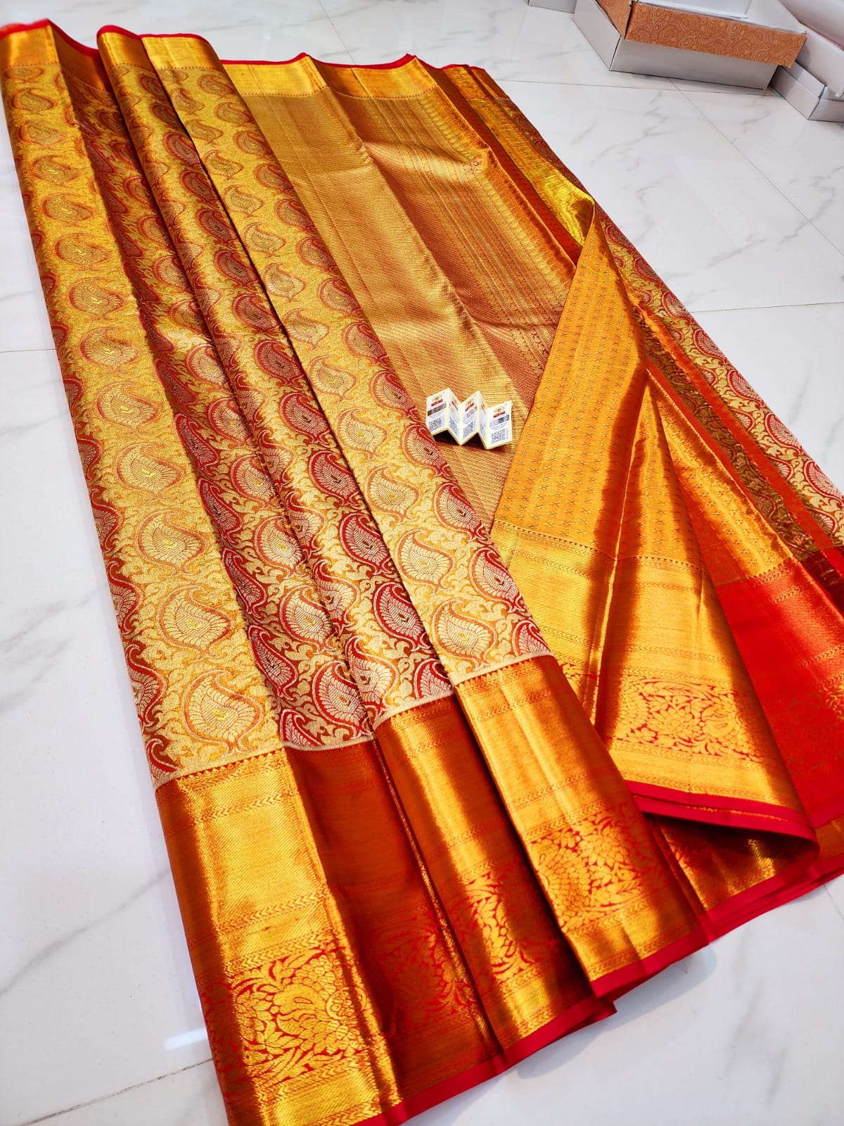 Kanchipuram Tissue Silk Bridal Saree