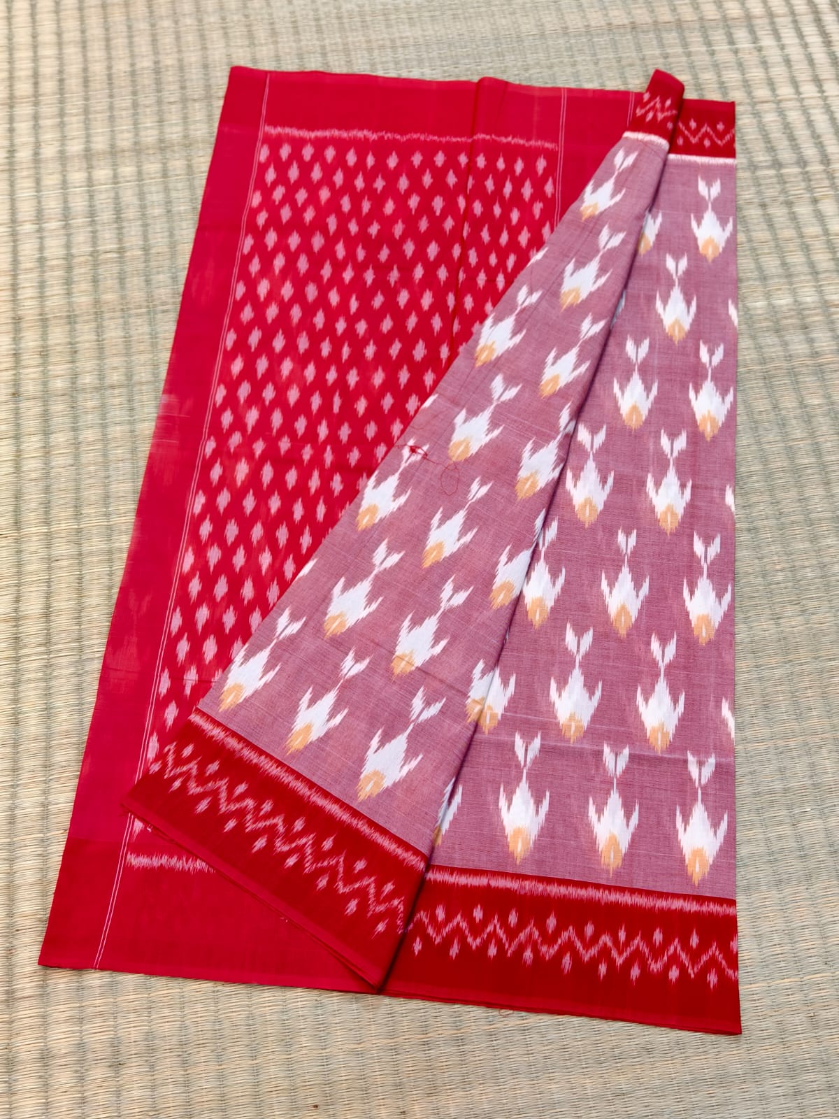 Pochampally Double Ikat Cotton Saree