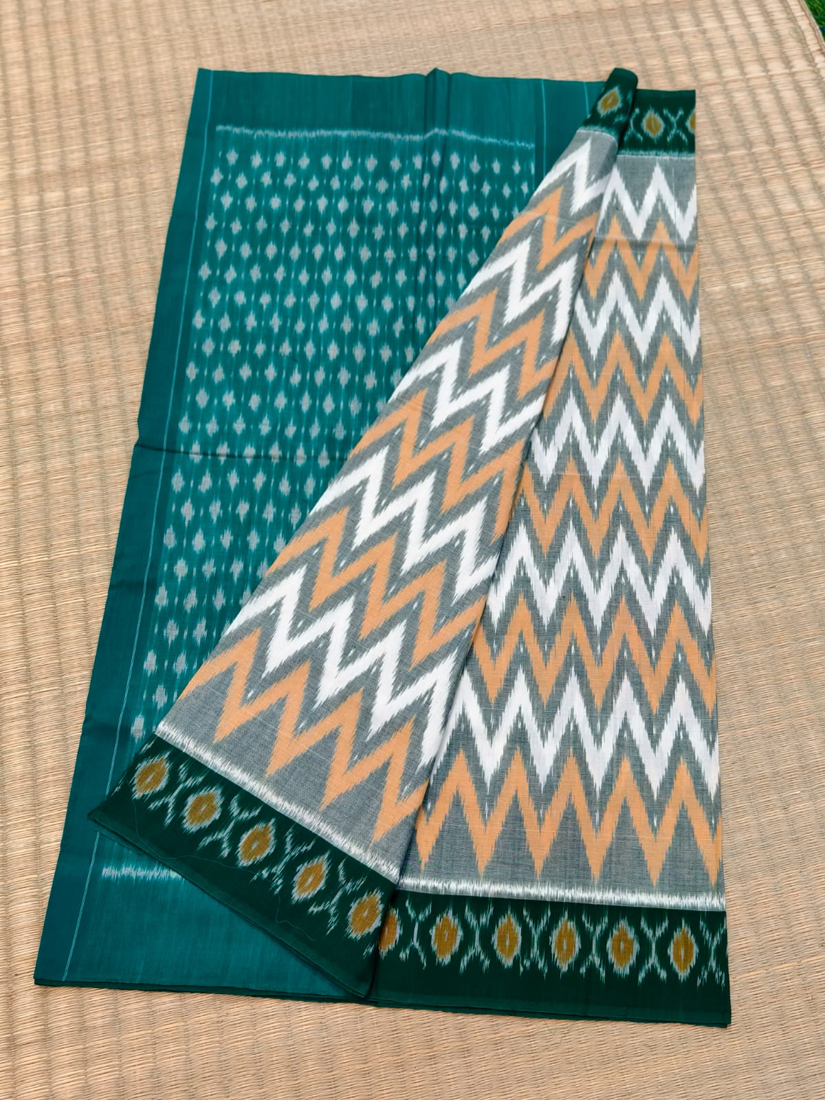 Pochampally Double Ikat Cotton Saree
