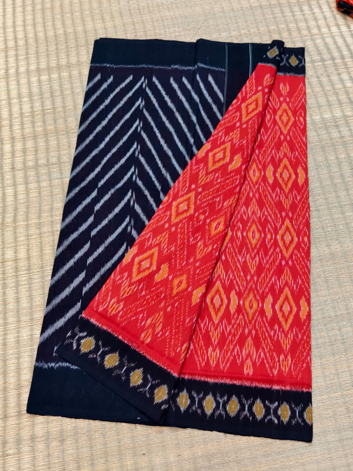 Pochampally Double Ikat Cotton Saree
