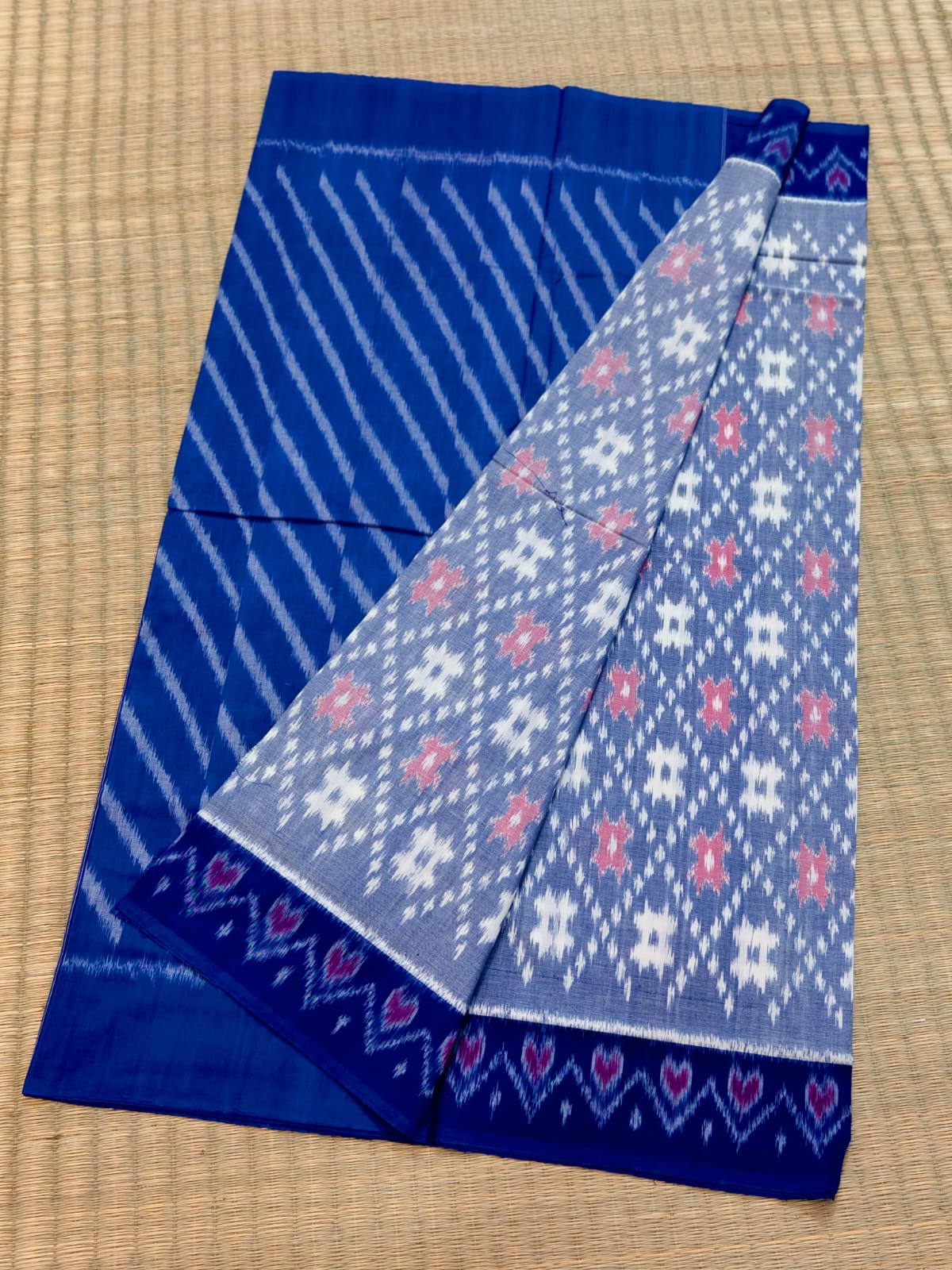 Pochampally Double Ikat Cotton Saree