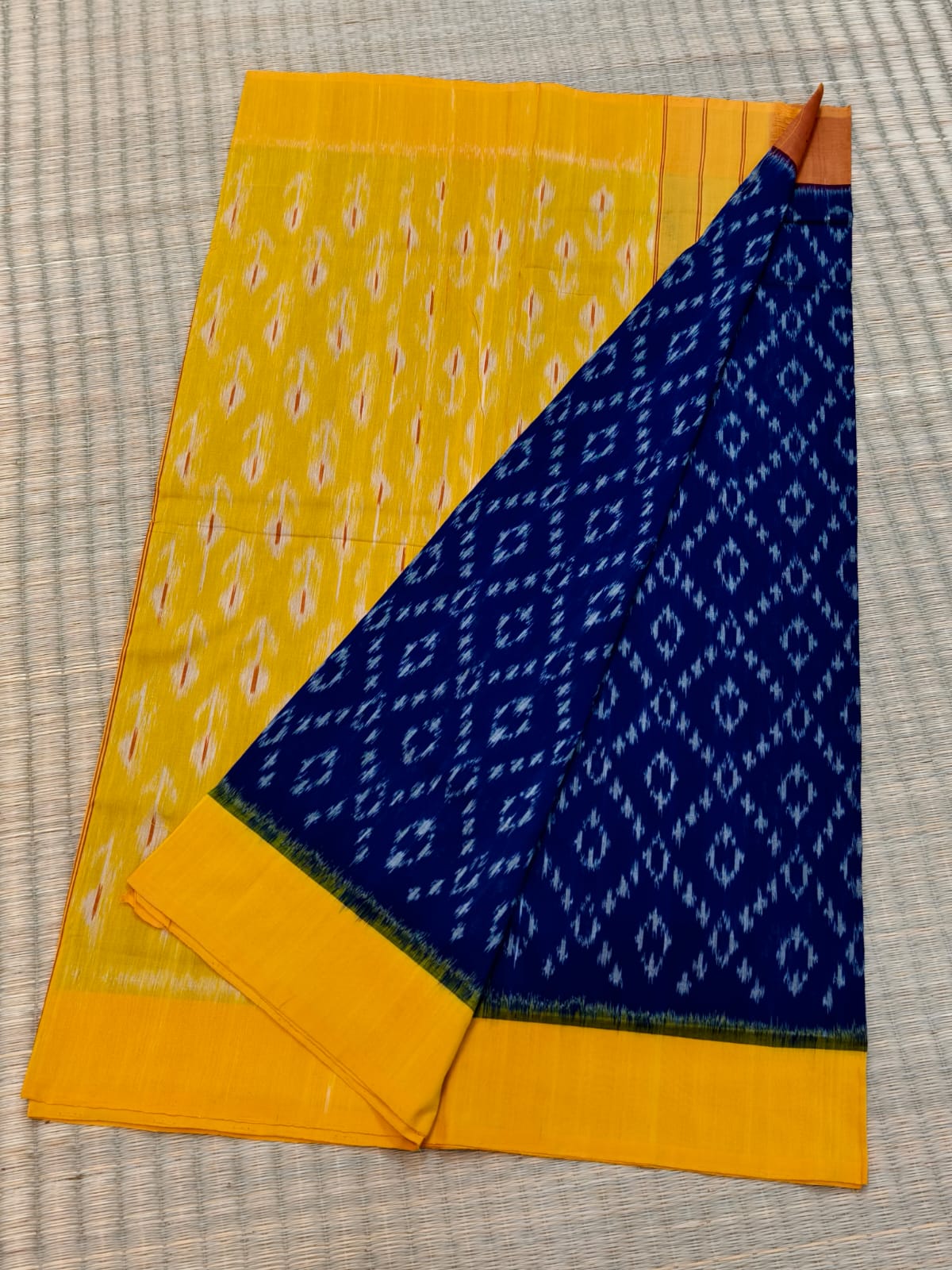 Pochampally Double Ikat Cotton Saree