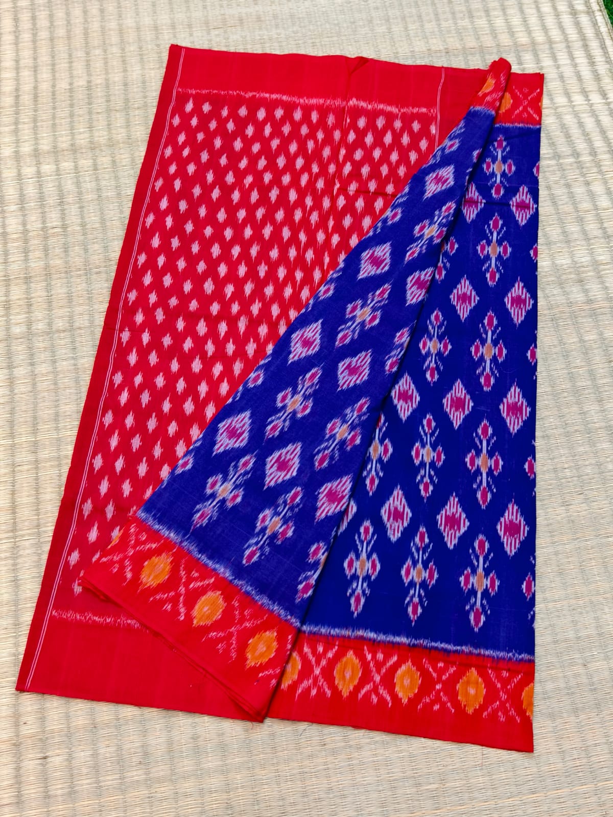 Pochampally Double Ikat Cotton Saree