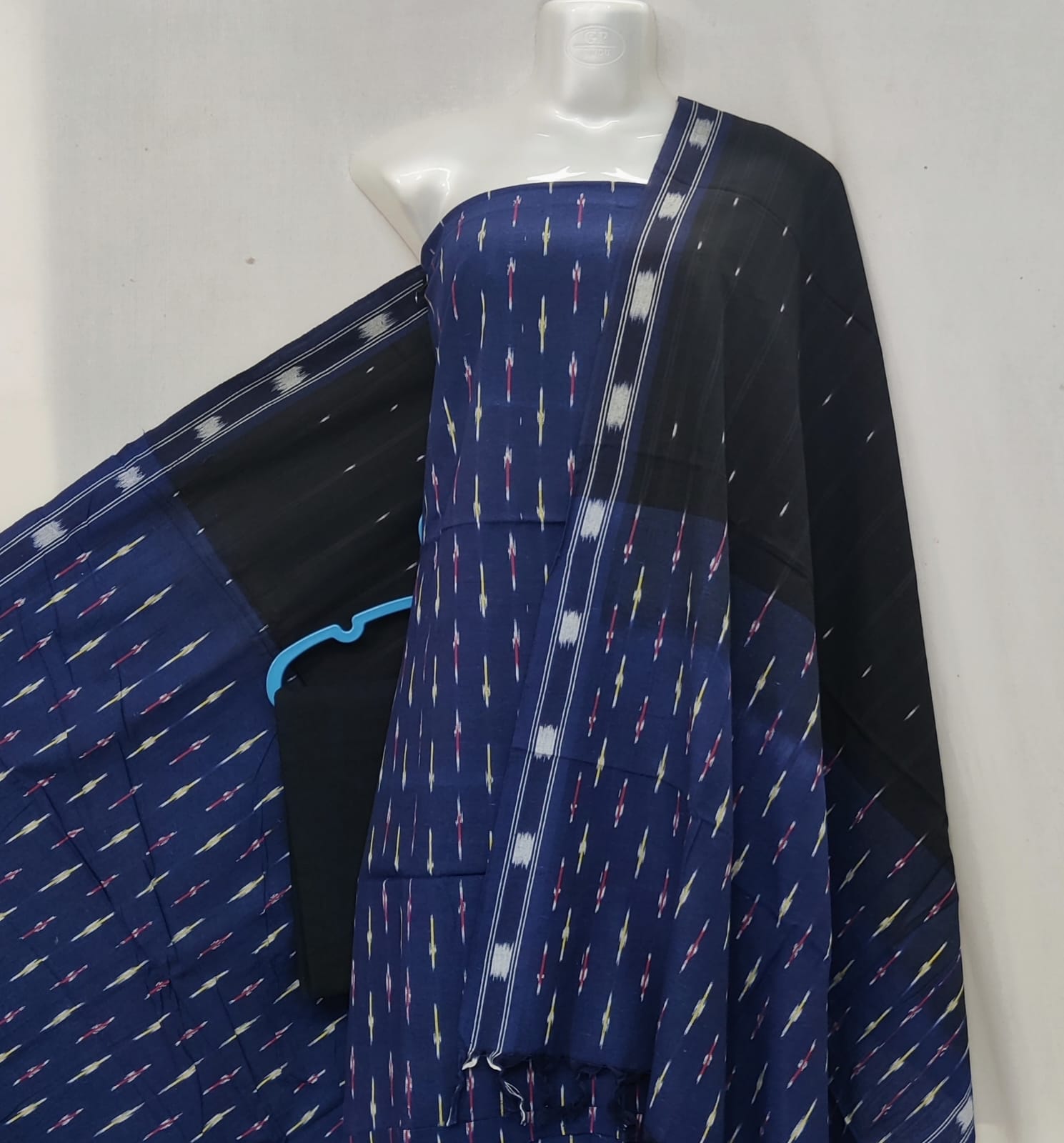 Pochampally Ikat Cotton Dress Material-3pcs set