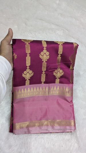 Banaras Semi Katan Soft Silk Saree With Blouse