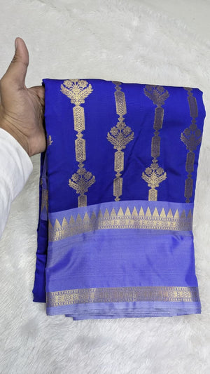 Banaras Semi Katan Soft Silk Saree With Blouse