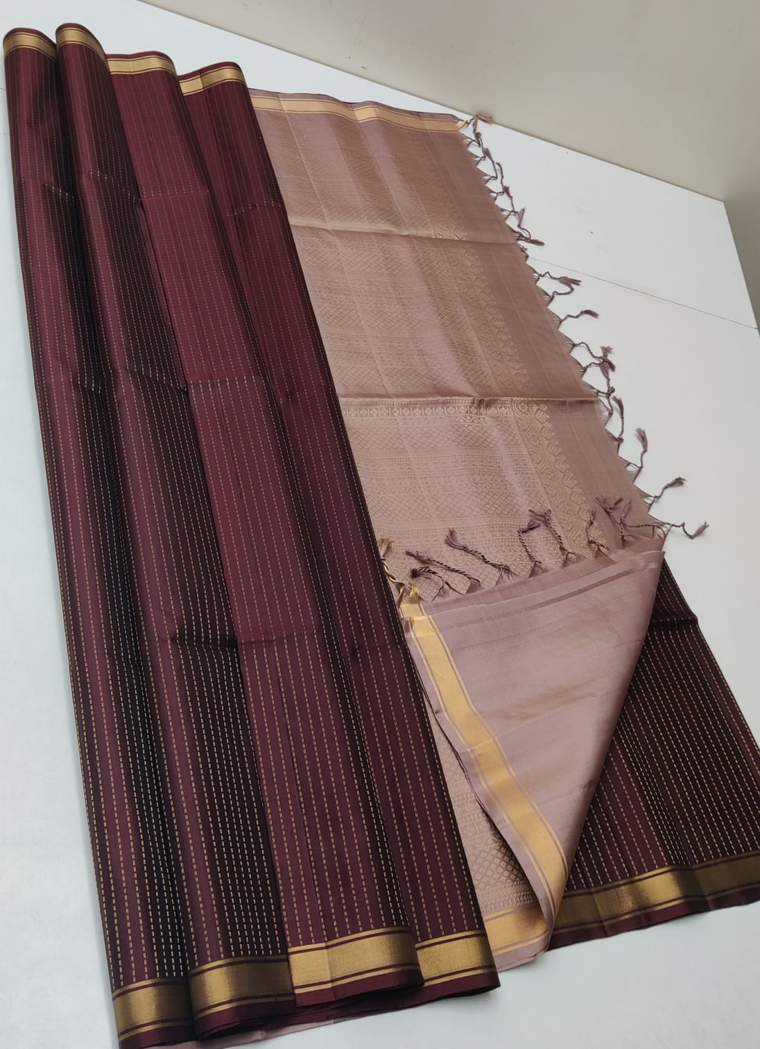 Kanchipuram Soft Silk Double Warp Saree