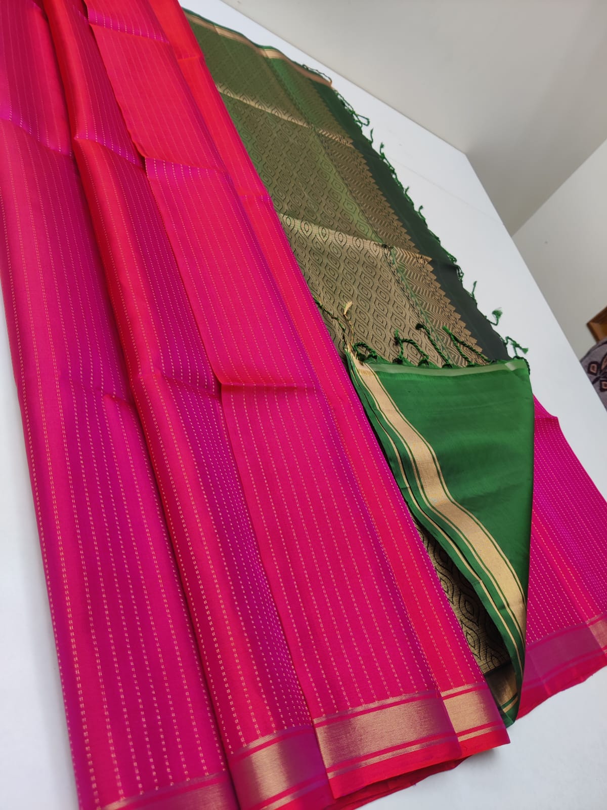Kanchipuram Soft Silk Double Warp Saree