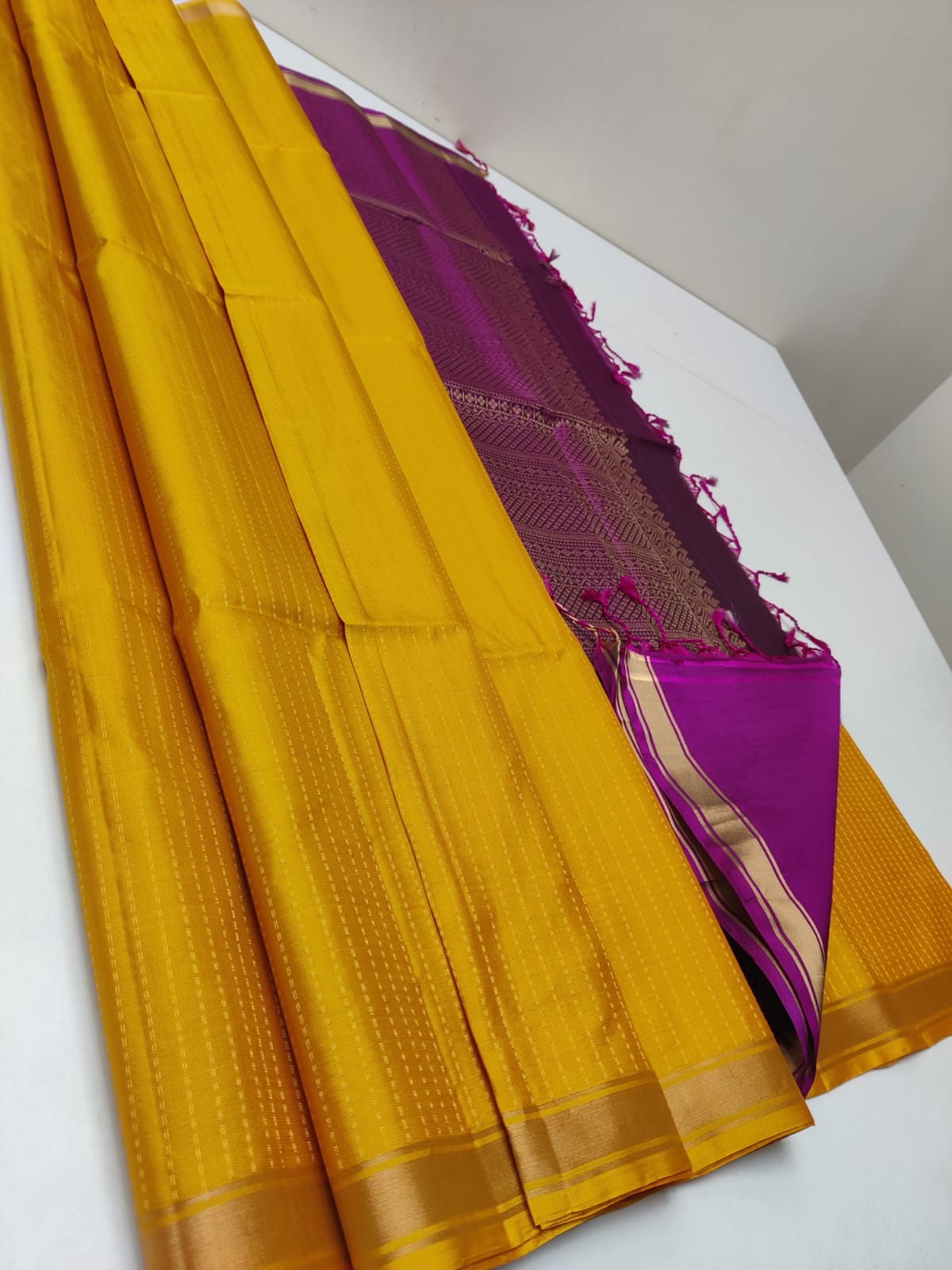 Kanchipuram Soft Silk Double Warp Saree